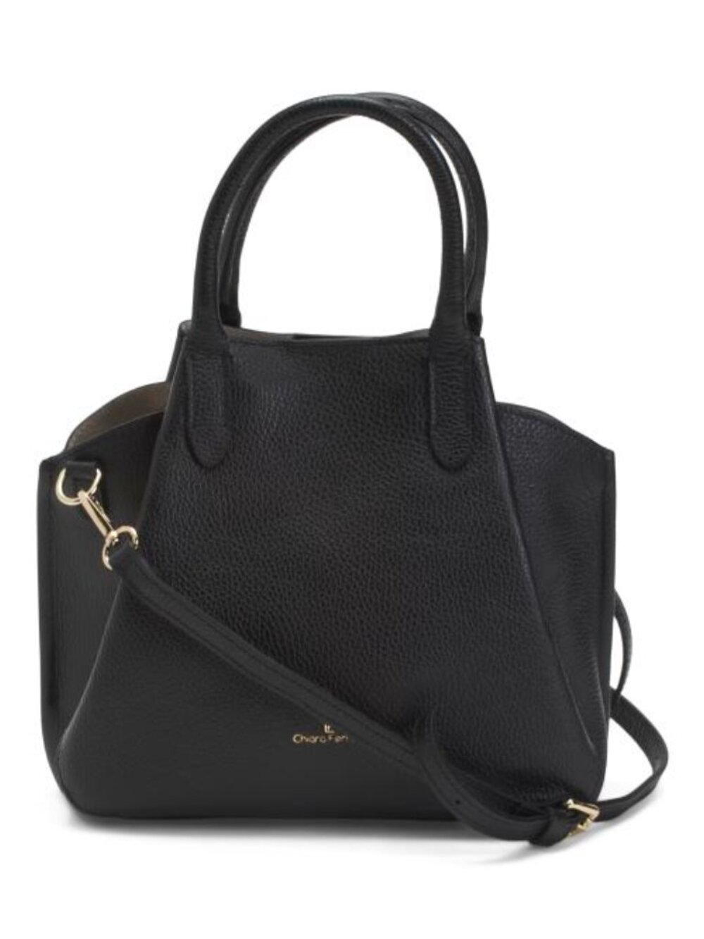 CHIARA FERRETTI Made In Italy Leather Side Wings Satchel